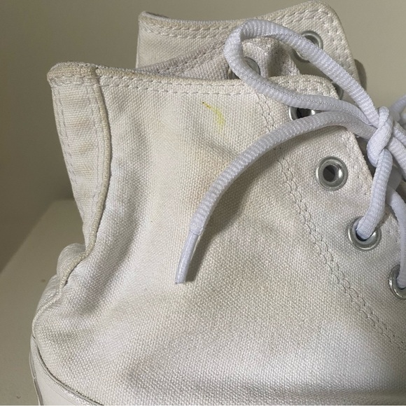 Converse All Star Chuck Taylor White Lugged High Top Sneakers Woman’s 7 - Picture 5 of 12